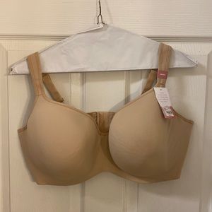 NWT!  46DDD Cacique Balconette Bra in Nude/Beige